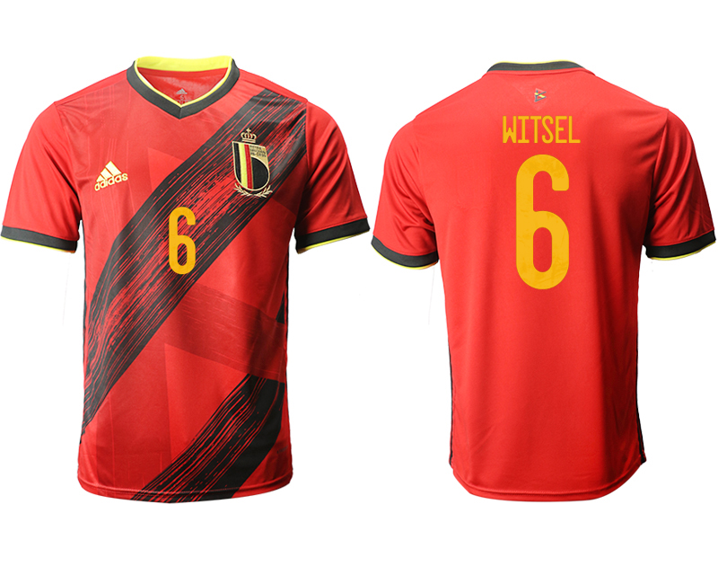 Men 2021 Europe Belgium home AAA version #6 soccer jerseys->england jersey->Soccer Country Jersey